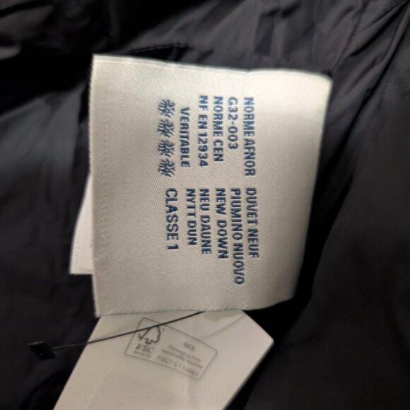 Women's MONCLER Verrerie Quilted Long Down Puffer Jacket Coat Black RARE 01~XS/S - Picture 6 of 7